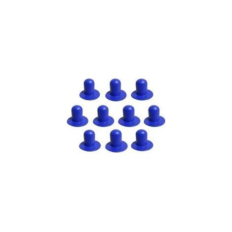 Lot de 10 bouchons de pompe de filtre Bestway Lay Z Spa allongés, compatibles avec les filtres de piscine Lay Z Spa (bleus, allongés). (1/4)