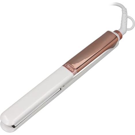 Lisseur à lisser ionique portable, blanc, chauffe rapide, ultra-fin, 60 W, affichage LED, arrêt automatique, prise européenne. (1/5)