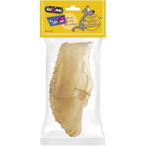 Hundeleckerli natürlicher Schuhkausnack Hau&Miau 12,5 cm 1 Stück.