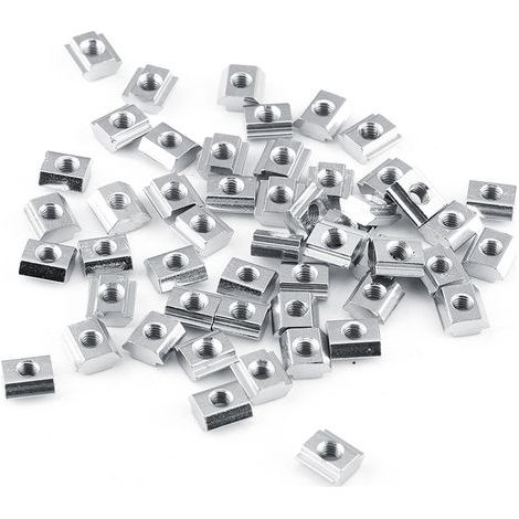Nickel-plated carbon steel sliding nut for aluminum profile accessories (EU20 M4) (1/5)