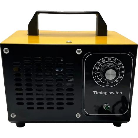 Generatore di ozono, elevata emissione di ozono, timer regolabile, giallo, UE (1/2)