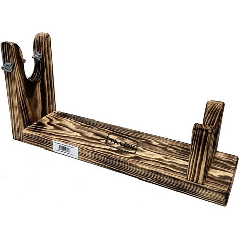 Support à Jambon TaloX Artisan en Bois avec Base 52x14 cm