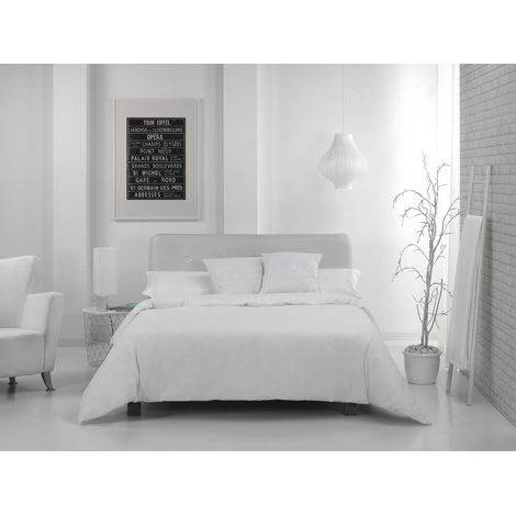 Funda nórdica de algodón de 600 hilos color blanco - Cama de 150 (1 pieza) - 100% algodón (1/3)