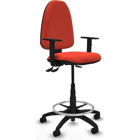 Piqueras y Crespo B1D01RN Chaise de Bureau Orange Foncé