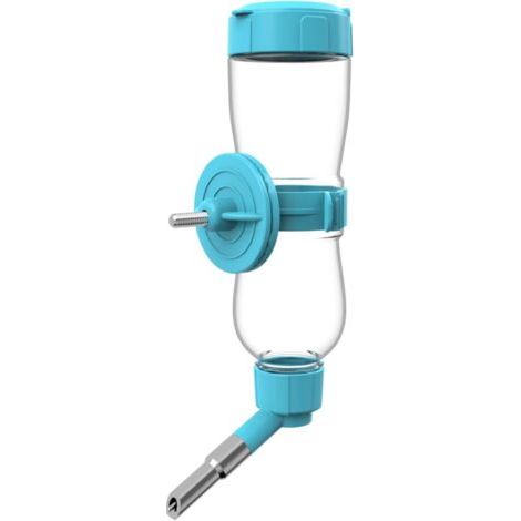 BUNTHAUS (Bleu, 500ml) Mangeoire à Eau pour Oiseaux, Distributeur d'eau Automatique pour Cage, Bouteille d'eau à Suspendre pour Perruche, Canari, Cockatiel, Pinson, Budgerigar (1/5)