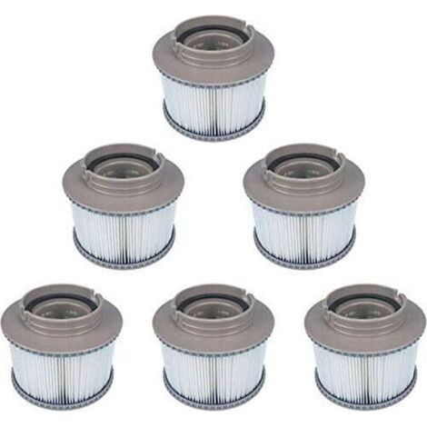 Confezione da 6 filtri di ricambio per MSpa FD2089, cartuccia filtrante per piscine e spa. (1/5)
