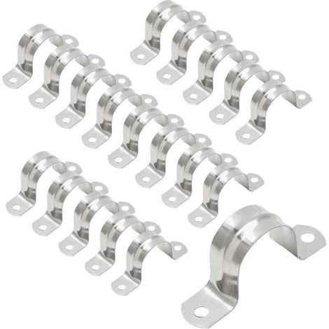 U-förmige Schlauchschelle aus Edelstahl, halbrunde Schlauchschelle für Luft-/Wasserschläuche, Wasserschlaucharmaturen – 40 mm