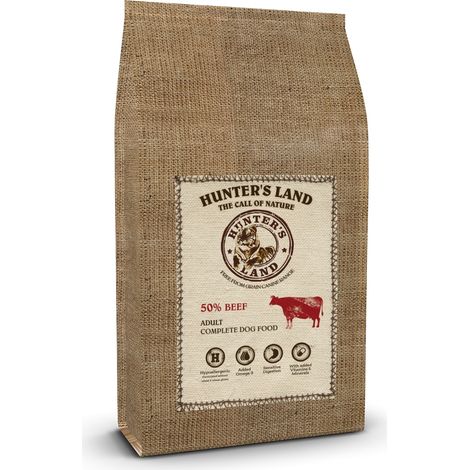 Manzo Hunter's Land Grain Free 50%, 12 kg