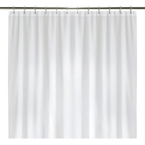 PEVA 8G Rideau de Douche de Salle de Bain, 72" l x 84" H, Blanc 8G Heavy Duty Imperméable Rideau de Douche Liner Anti-microbien Résistant à la moisissure (1/5)