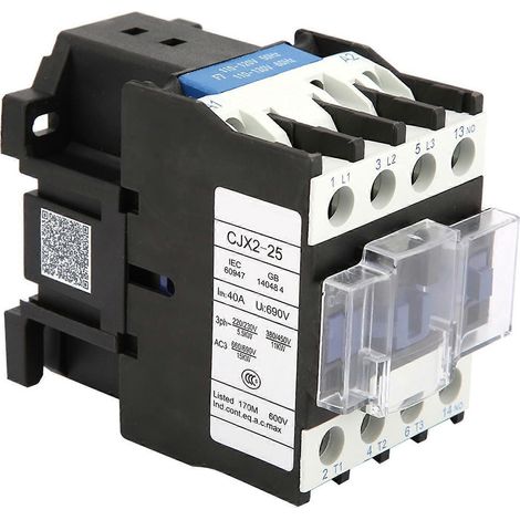 Contacteur sur rail CJX2-25, contacteur électrique industriel (110 V CA)