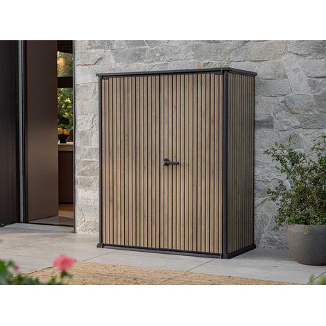 ARMARIO RESINA JARDIN SIGNATURE VERTICAL ALTO KETER MARRON
