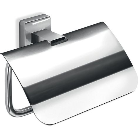 Inda - Toilettenpapierrollenhalter mit glänzendem Chromdeckel (1/2)