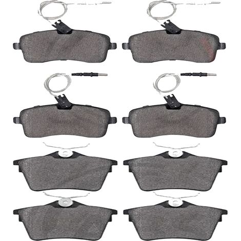 KIT PASTIGLIE FRENO ANTERIORI E POSTERIORI compatibile con PEUGEOT RCZ / PASTIGLIE FRENANTI AUTO OEM P 61 076,P 61 114 / SOSTITUZIONE DIRETTA / BASSA POLVERE / SILENZIOSO