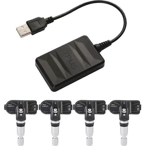 Sistema de monitoreo de presión de neumáticos TPMS USB Android con sensor interno para radio de coche y reproductor de DVD (1/4)