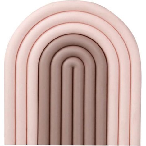Ensemble de Sets de Table, antidérapants, Portables, épais, isolants, Dessous de Verre pour décoration d'intérieur, Protection de Table, adaptés aux Types de Tasses (Rose) (1/5)