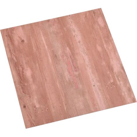 Dalles de plancher autoadhésives 55 pcs PVC 5,11 m² rouge vidaXL