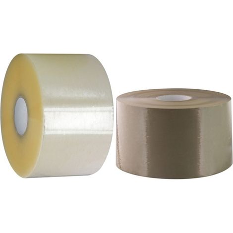 Ruban adhésif polypropylène grande longueur TRANSPARENT 48mmx200m - COLIS 36 ROULEAUX (1/2)