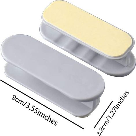 Accessoires pour portes et fenêtres, poignées en plastique, poignées auto-adhésives sans perçage, poignées pour portes coulissantes et tiroirs (1/5)