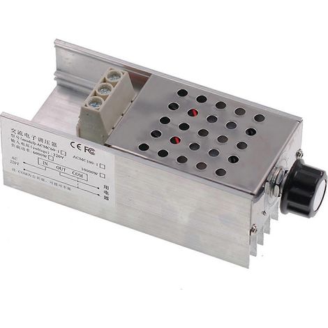 Contrôleur de vitesse de moteur SCR 10 000 W 110-220 V, régulateur de tension, variateur, thermostat FFY (1/4)