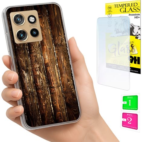 Custodia per Motorola Edge 50 Neo Photo Cover Case Back Case + Vetro 9H (1/5)