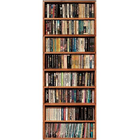 Kreative 3D-Türaufkleber, Bücherregal-Tapete, selbstklebende Wandtapete, DIY-wasserdichtes Poster, Schlafzimmerdekoration