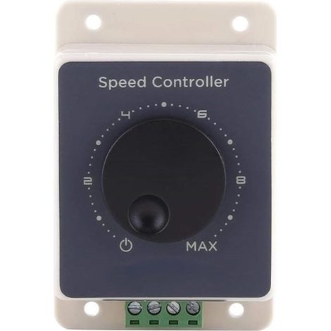 12V contrôleur de vitesse du moteur, DC10-60V 20A modulateur de largeur d'impulsion PWM contrôleur de vitesse du moteur Shell imperméable (1/5)