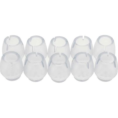 10 protections pour pieds de chaise, patins pour meubles, pieds ronds de 12 à 16 mm (1/5)