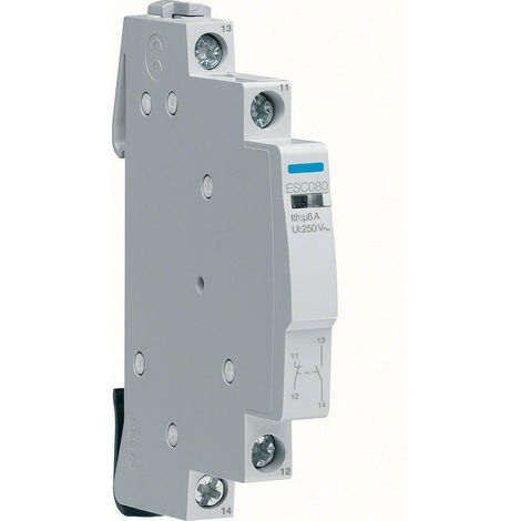 Hager ESC080 Contacto auxiliar gris 6A 230V