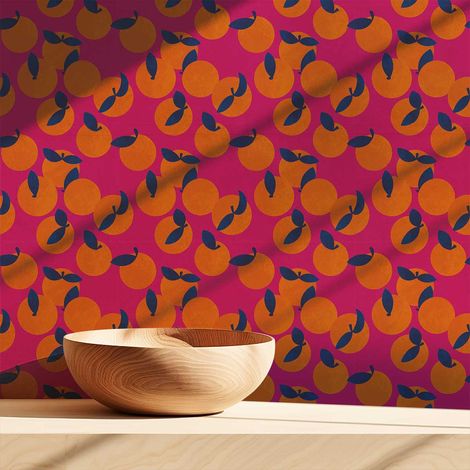 Papier peint oranges pop papier peint (1/4)