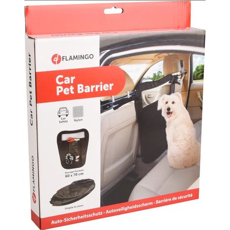 Barrière de protection entre siège pour voiture noir pour chien - Flamingo (1/5)