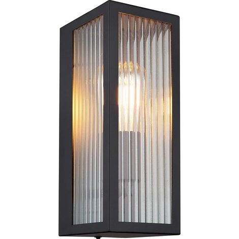 Globo - aplique de pared - Gundula - negro - metal - E27 - 31980 (1/3)