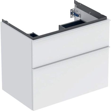 Geberit iCon mueble bajo lavabo, 2 cajones, 74x61,5x47,6 cm,