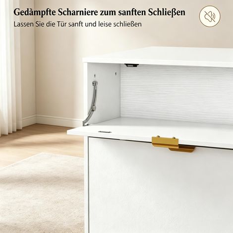 Meuble de rangement pour chaussures, capacité 12 paires, 4 compartiments, 2 casiers modulables, étagère à chaussures pratique et gain de place. (1/5)