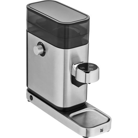 WMF Lumero - Macinino da caffè elettrico, 150 Watt, tasti touch a LED, 40 gradi, in acciaio INOX Cromargan opaco (1/4)