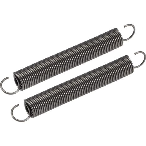 Tension Spring Extension Springs 10mm OD 1mm Wire Dimension 136mm Extended Length 80mm Free Length Steel Spring 1.5kg Load Capacity Grey 2pcs (1/4)