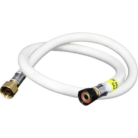 Flexible tuyau gaz Butane et Propane 1,50 m – Écrou 20x150 en entrée – Écrou G1/2" en sortie – Norme NF XP D36-112 – Home Gaz (1/5)