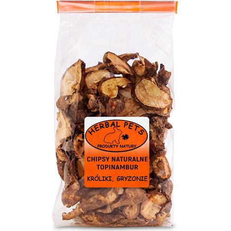 Chips de alcachofa de Jerusalén naturales PARA animales 75 g snack saludable (1/2)