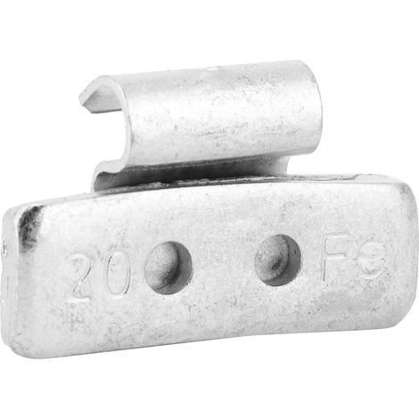 Lot 50poids équilibrage roue style P 20g/0.71oz, clips acier, équilibreuse pour jantes en tôle, accessoire pneu auto (1/4)