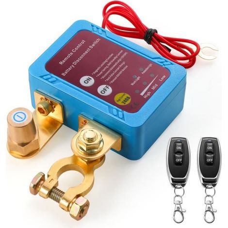 Coupe circuit batterie 12v, Interrupteur de mise hors tension automatique, interrupteur de télécommande de voiture (1/4)