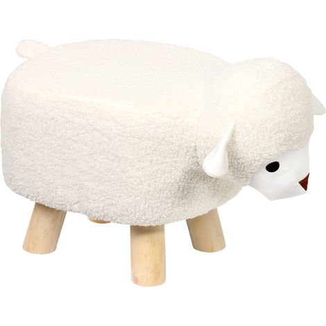 Kinderhocker mit Tiermotiv, H. 25 cm (1/2)