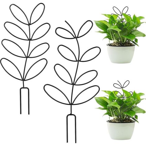 Set mit 2 Rankgittern für Topfpflanzen, kleine praktische Metall-Rankgitter für Gartenpflanzen, Mini-Rankgitter für Zimmerpflanzen, Kletterpflanzen, DIY-Blumentöpfe (1/5)