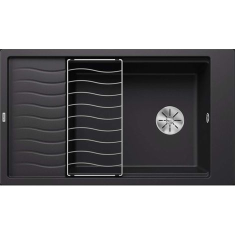 Blanco Elon XL 8 - Silgranitspüle, 86x50 cm, Schwarz 525886 (1/4)