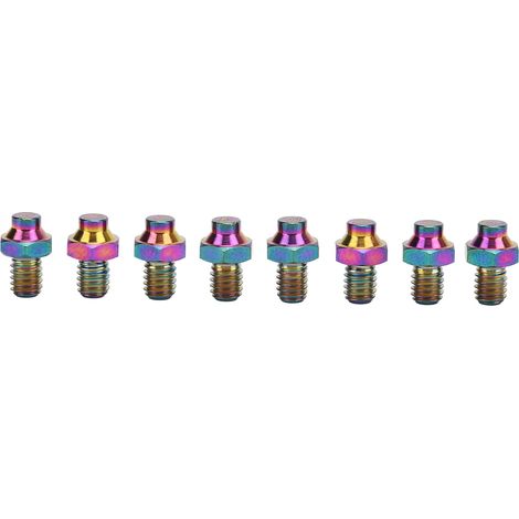 8 Vis de Pédale Vélo en Titane M4x5mm - Lot Coloré Anti-Dérapant pour Fixation Sécurisée (1/5)