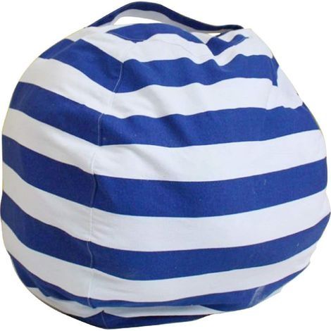 Pouf en toile (bleu foncé) (1/2)