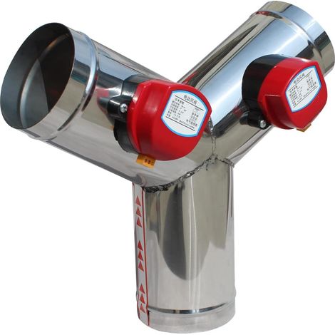 Registre bypass Y registre motorisé 220V clapet ventilation climatisation air vent electrique reglage hotte aspirante (1/5)
