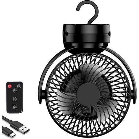 LED-Tischventilator mit 8000 mAh Akku, USB-Aufladung und extrem leisem Betrieb für Büro, Studentenwohnheim und Schlafzimmer