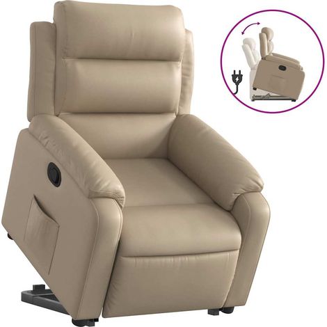 Maison Exclusive - Relaxsessel mit Aufstehhilfe Cappuccino-Braun