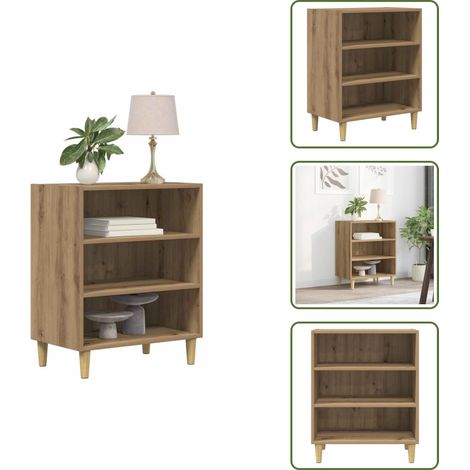 The Living Store Sideboard Artisan-Eiche 57x35x75 cm Holzwerkstoff - Holzwerkstoff (1/5)