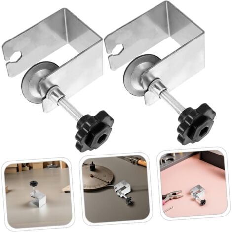 2 Pièces Pinces C tôle galvaniséepour Fixation Serrage Robuste pour Installation Panneaux de Meubles Outils de Menuiserie et Montage Armoires