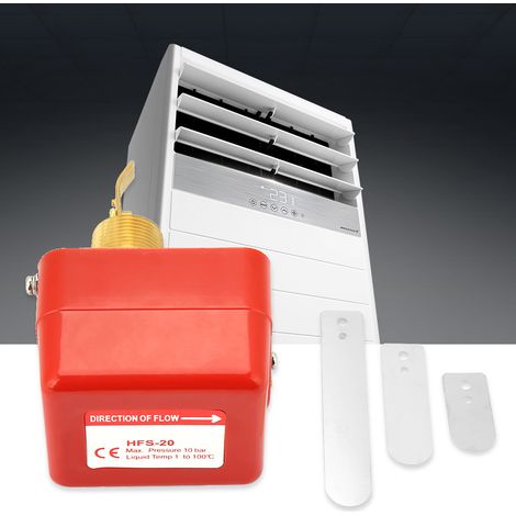 Interrupteur à palette de commande de débit d'eau HFS-20 dn20, contacts SPDT, 6-380 V, partiellement en acier inoxydable. (1/5)